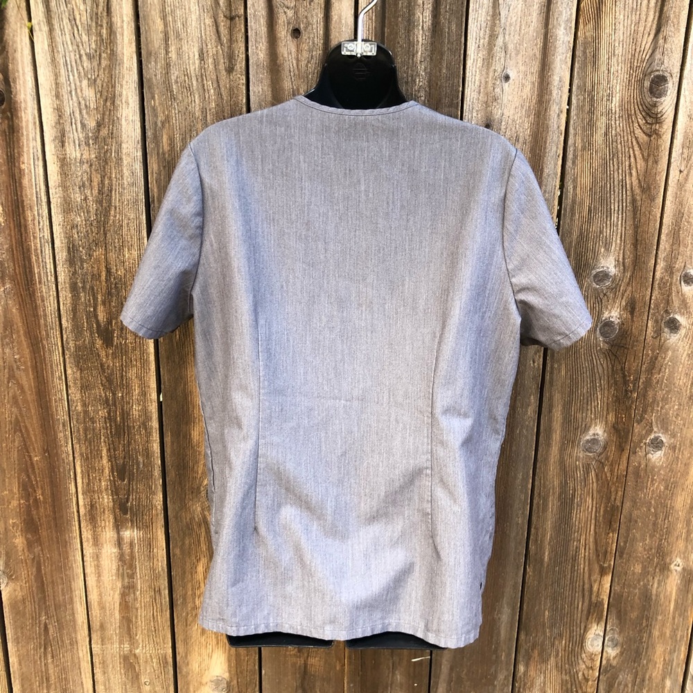 Figs Graphite Catarina Scrub Top Gem